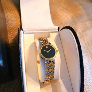 Movado Esperanza Womens Watch Silver and Gold